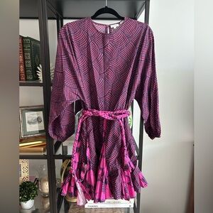 RHODE Ella Belted Mini Dress size small